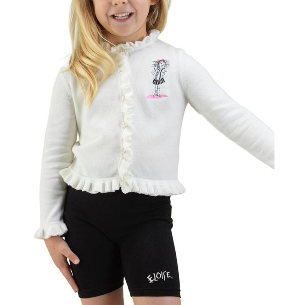 Rachel Riley Girls  Eloise Ivory Embroidered Cardigan